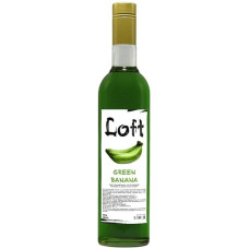 Сироп-топпінг ТМ "Loft" до кави і десертів зі смаком "Зелений банан" 0,7 л