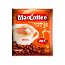 MacCoffe "3 в 1" с ароматом  Irish Cream 20 стіків
