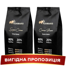 Зернова кава Adamaris Super Crema + Crema Aroma