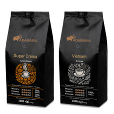 Зерновой кофе Adamaris Super Crema + Вьетнам