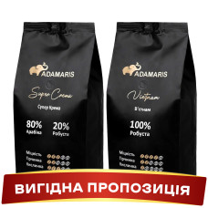 Зернова кава Adamaris Super Crema + Vietnam
