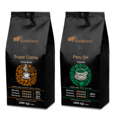 Зерновой кофе Adamaris Super Crema + Peru SH
