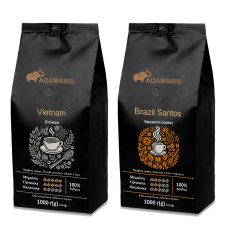 Зерновой кофе Adamaris Vietnam + Brazil Santos