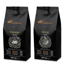 Зерновой кофе Adamaris Espresso + Strong
