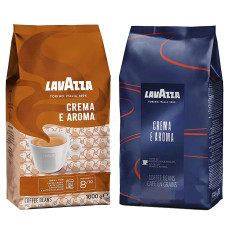 АКЦИЯ! Зерновой кофе Lavazza Crema e Aroma (синяя) + Lavazza Crema e Aroma