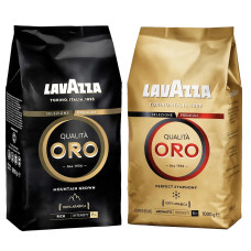 АКЦИЯ! Зерновой кофе Lavazza Qualita ORO Mountain Grown 1 кг + Lavazza Qualita Oro 1 кг