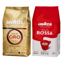 АКЦИЯ! Зерновой кофе Lavazza Qualita ORO + Lavazza Rossa Qualita