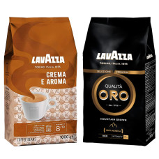 АКЦИЯ! Зерновой кофе Lavazza Qualita ORO Mountain Grown + Lavazza Crema e Aroma