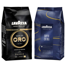 Акция! Зерновой кофе Lavazza Oro + Lavazza Super Crema