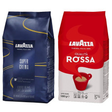 Акция! Зерновой кофе Lavazza Qualita Rossa+Lavazza Super Crema