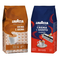 Акція! Зернова кава Lavazza CREMA E GUSTO Classico + Lavazza Crema e Aroma