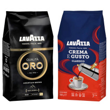 Акція! Зернова кава Lavazza CREMA E GUSTO Classico + Lavazza ORO